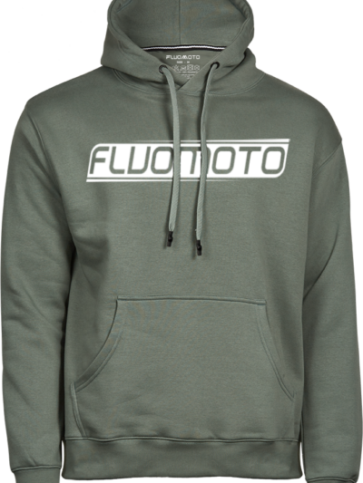 Fluomoto signature hoodie leaf green