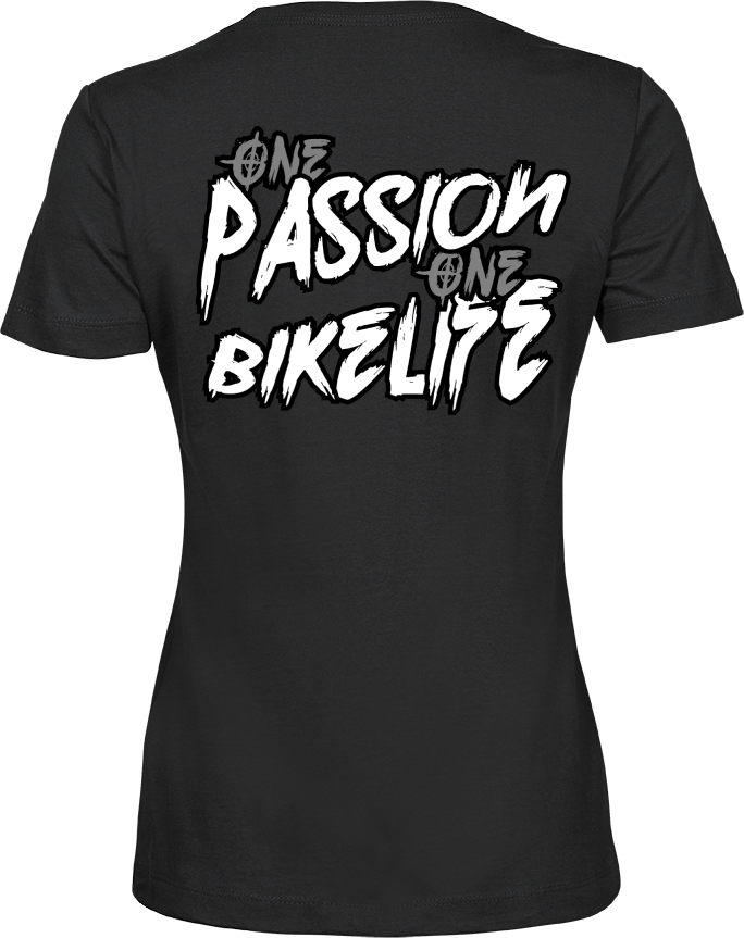 Oversized Tshirt Woman Girls Passion Bikelife Motocycle Fluomoto