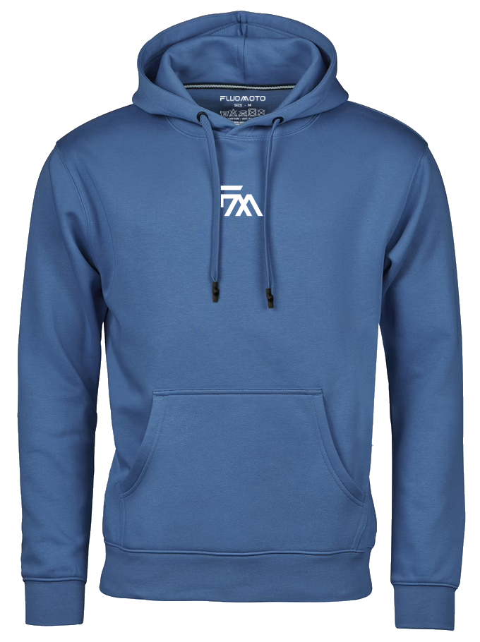 HoodieBlueRememMenFrontMoto