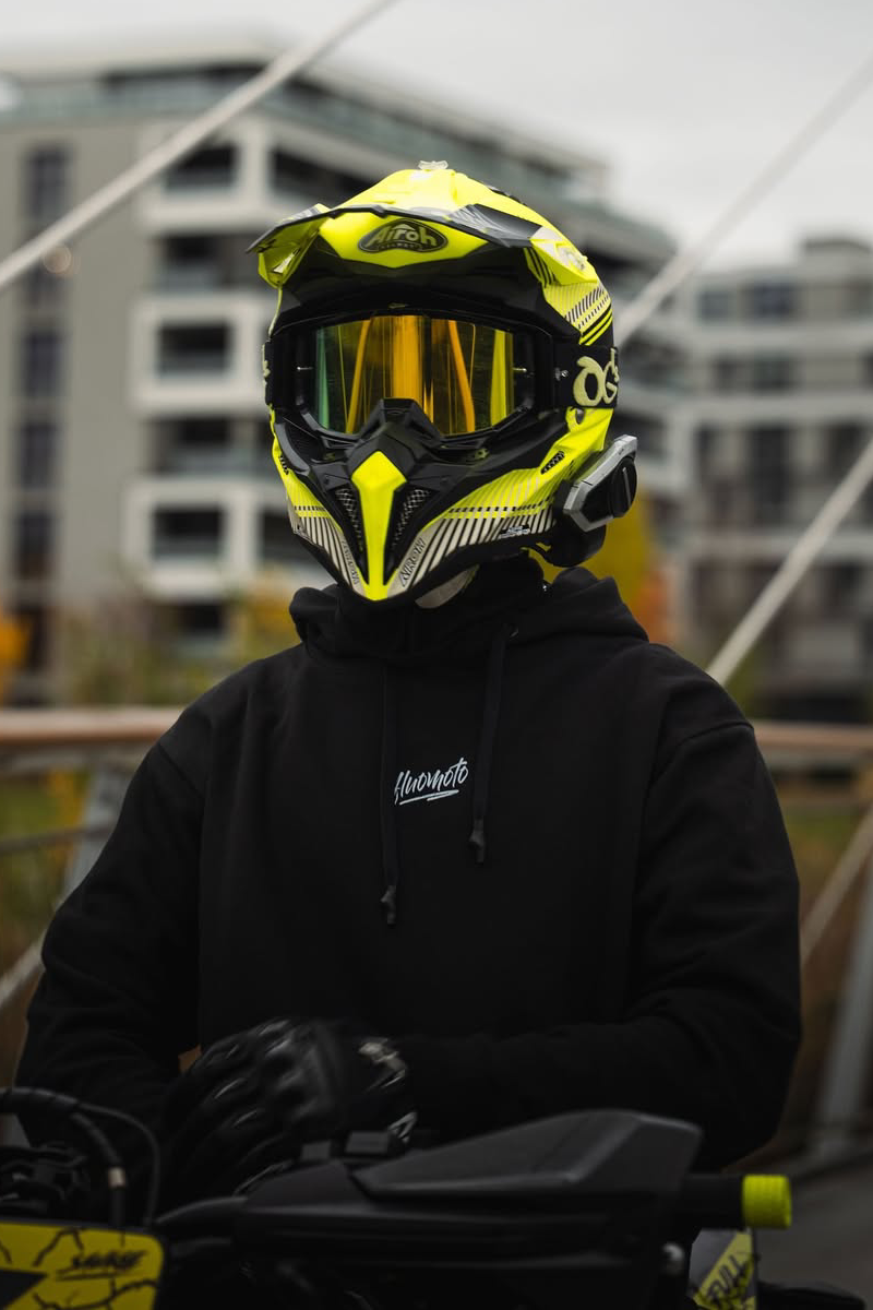 fluomoto hoodie supermoto mx