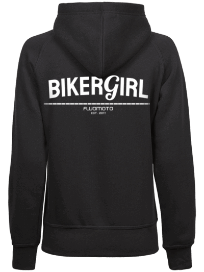 HoodieBlackWomanBikergBackMoped