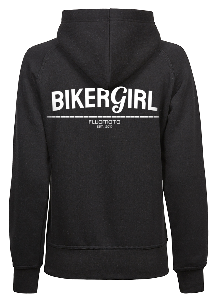 HoodieBlackWomanBikergBackMoped