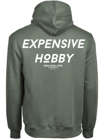 Expensive hobby fluomoto car hoodie black